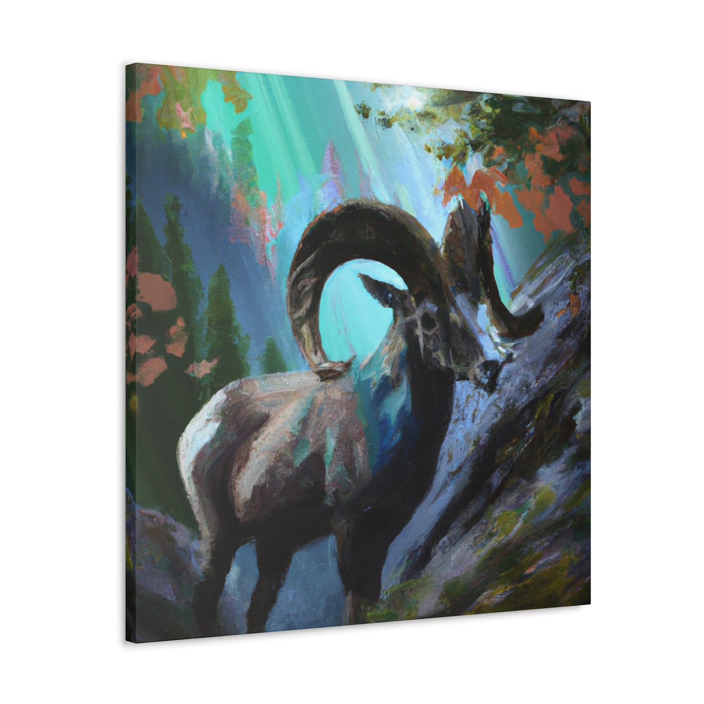 "Big Horn Majesty Approaching" - Canvas