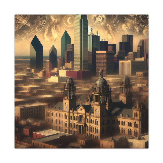 "Dallas: Golden Frontier Symphony" - Canvas