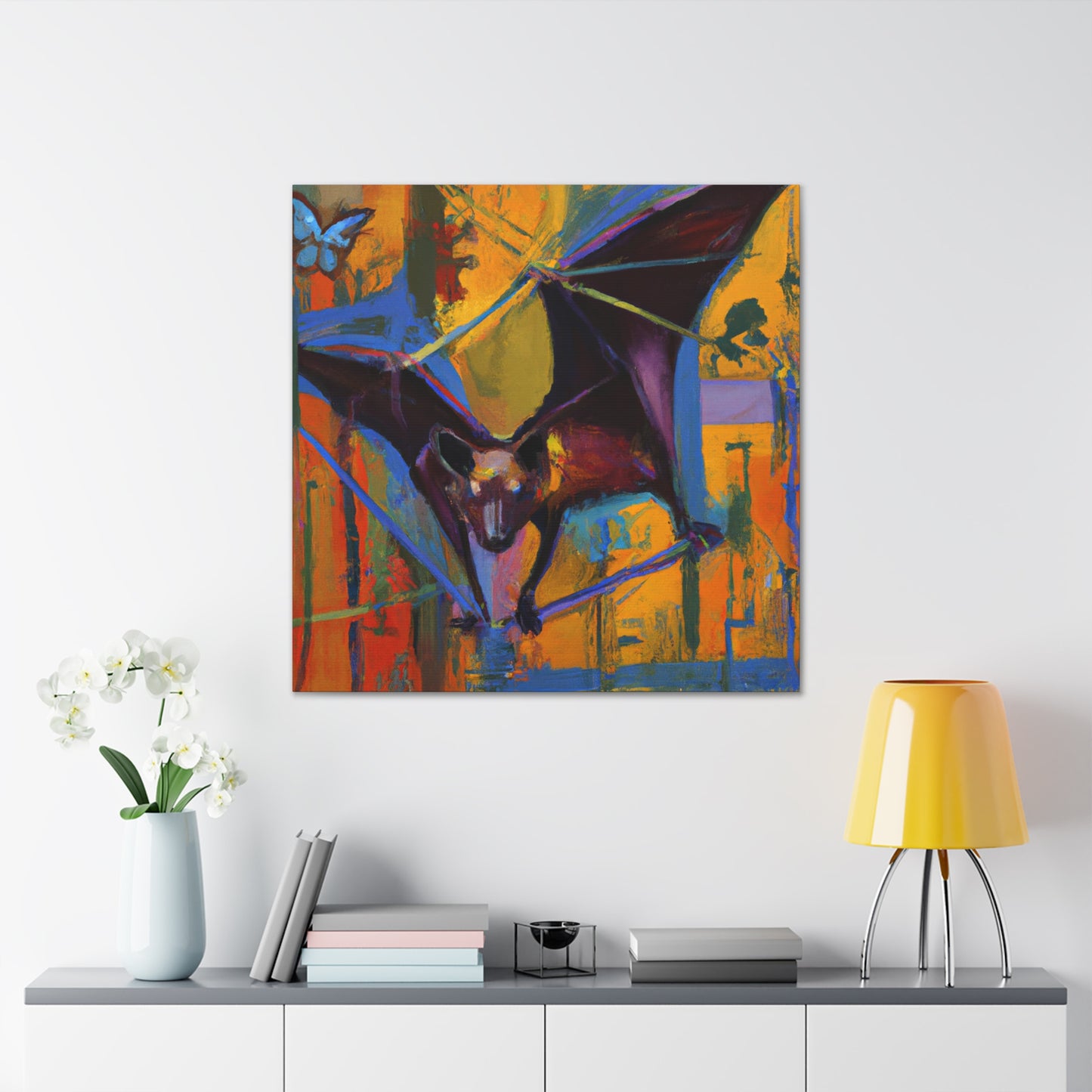 "Indian Flying Fox Flight" - Canvas