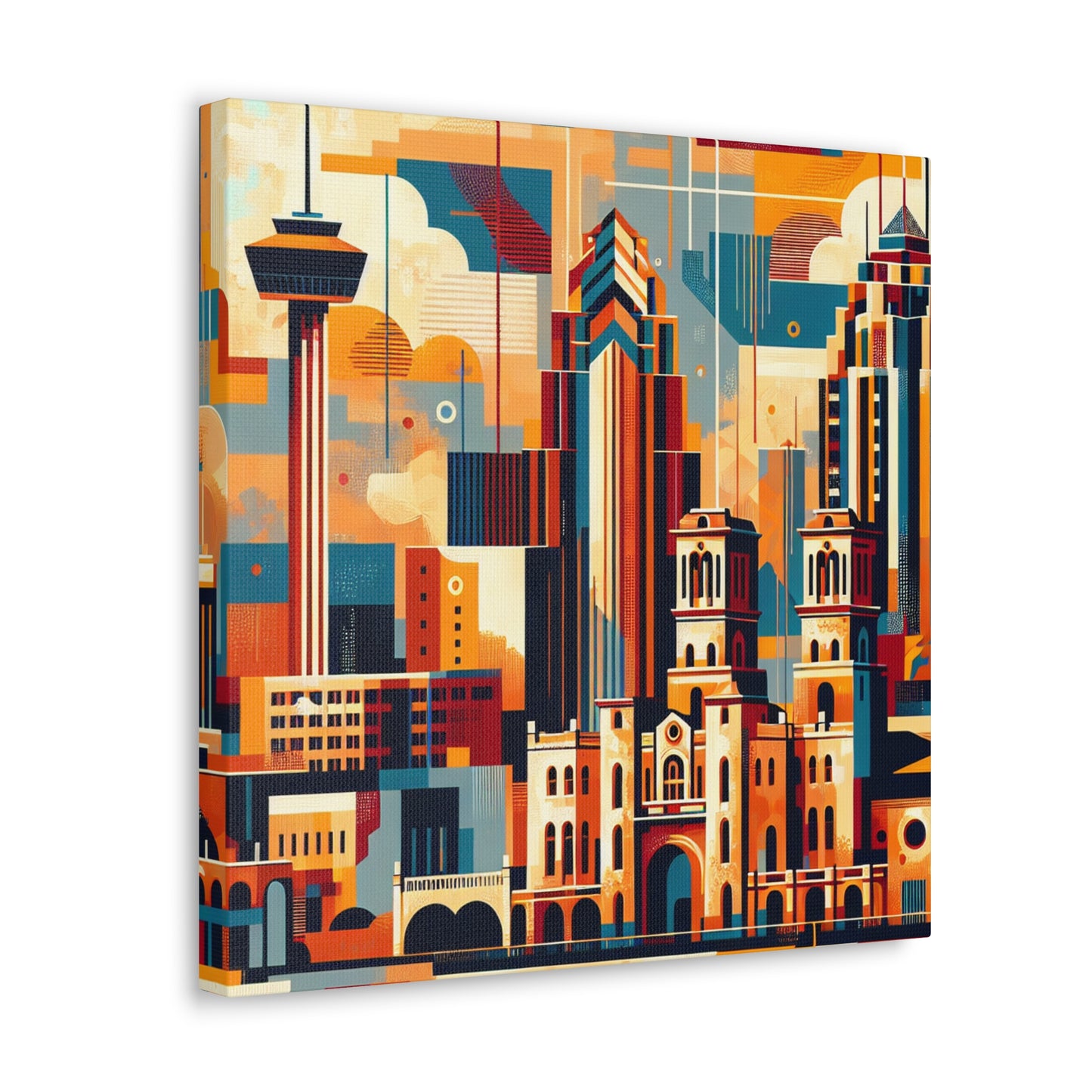 "Vibrant City Rhythms" - Canvas