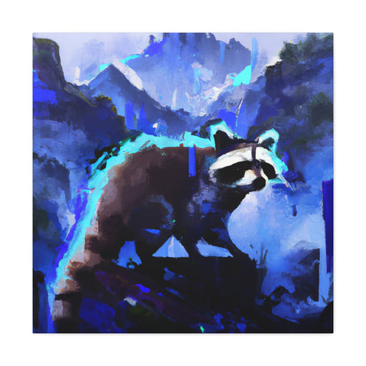 "Racoons in Moonlight" - Canvas