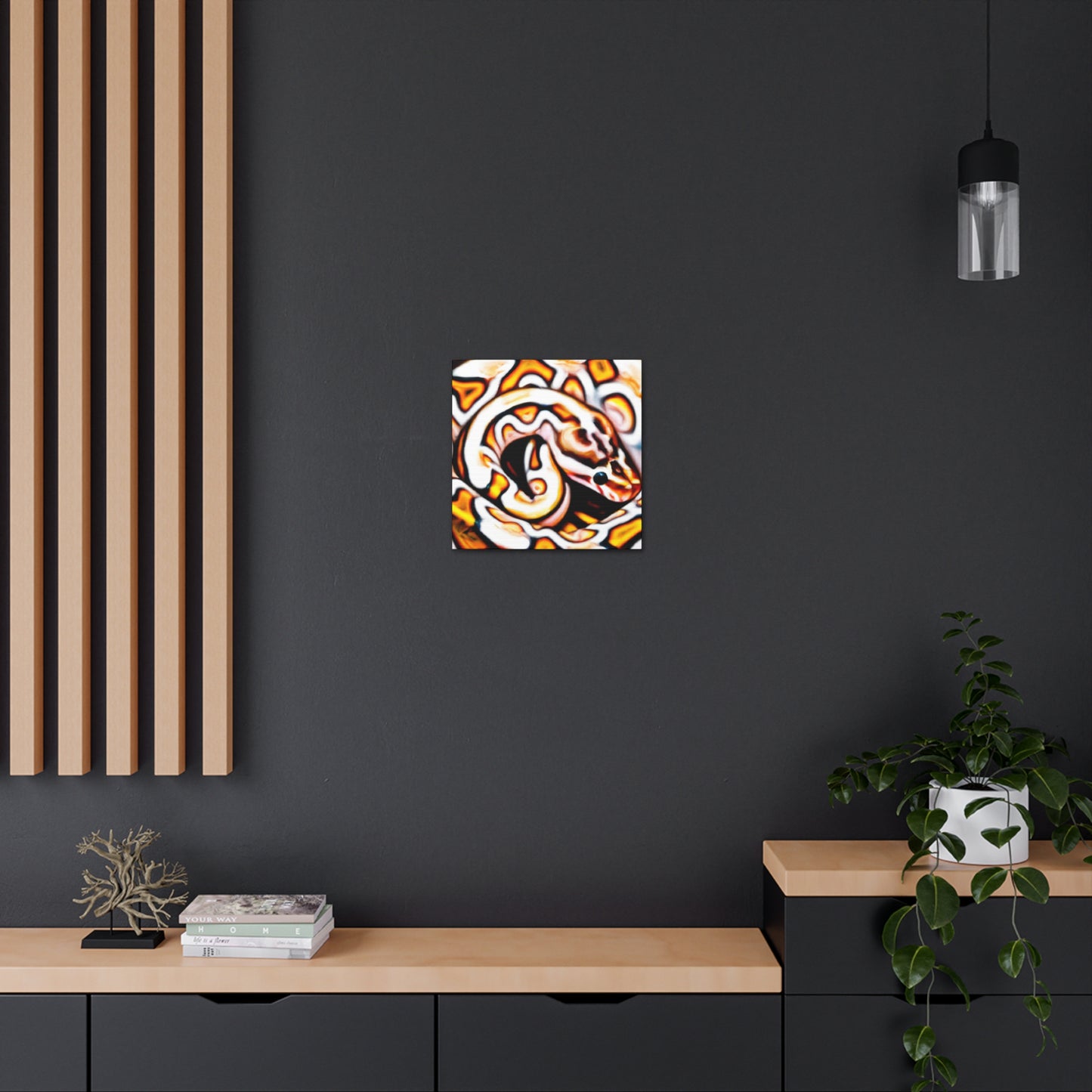 "Majesty of Ball Python" - Canvas