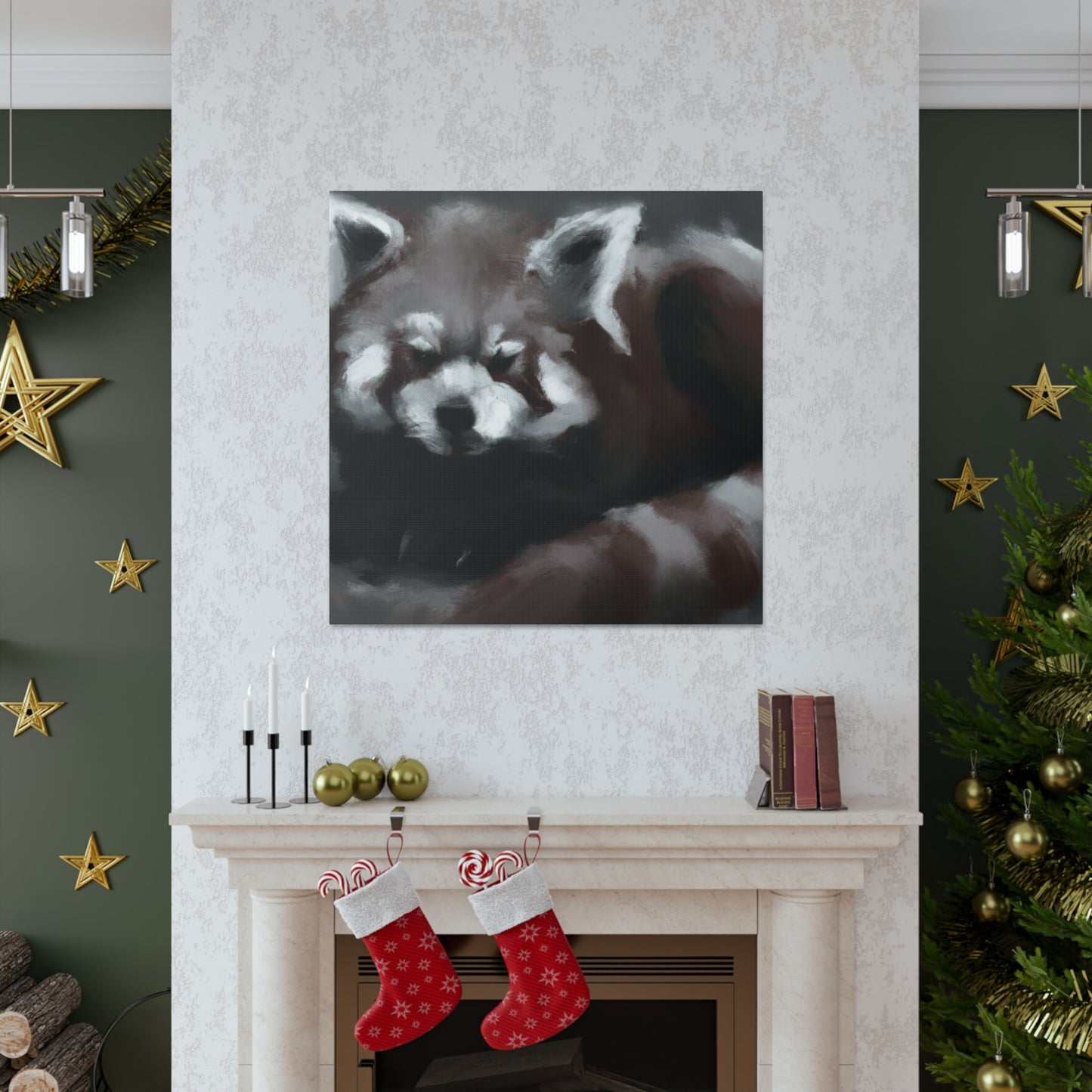 Red Panda Splendor - Canvas