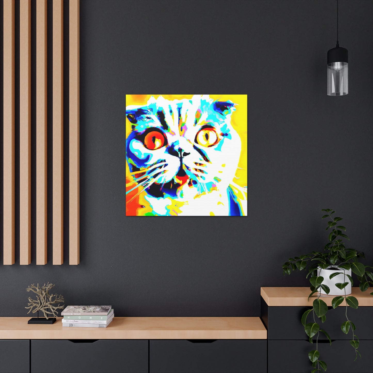 Scottish Fold Reflection - Canvas