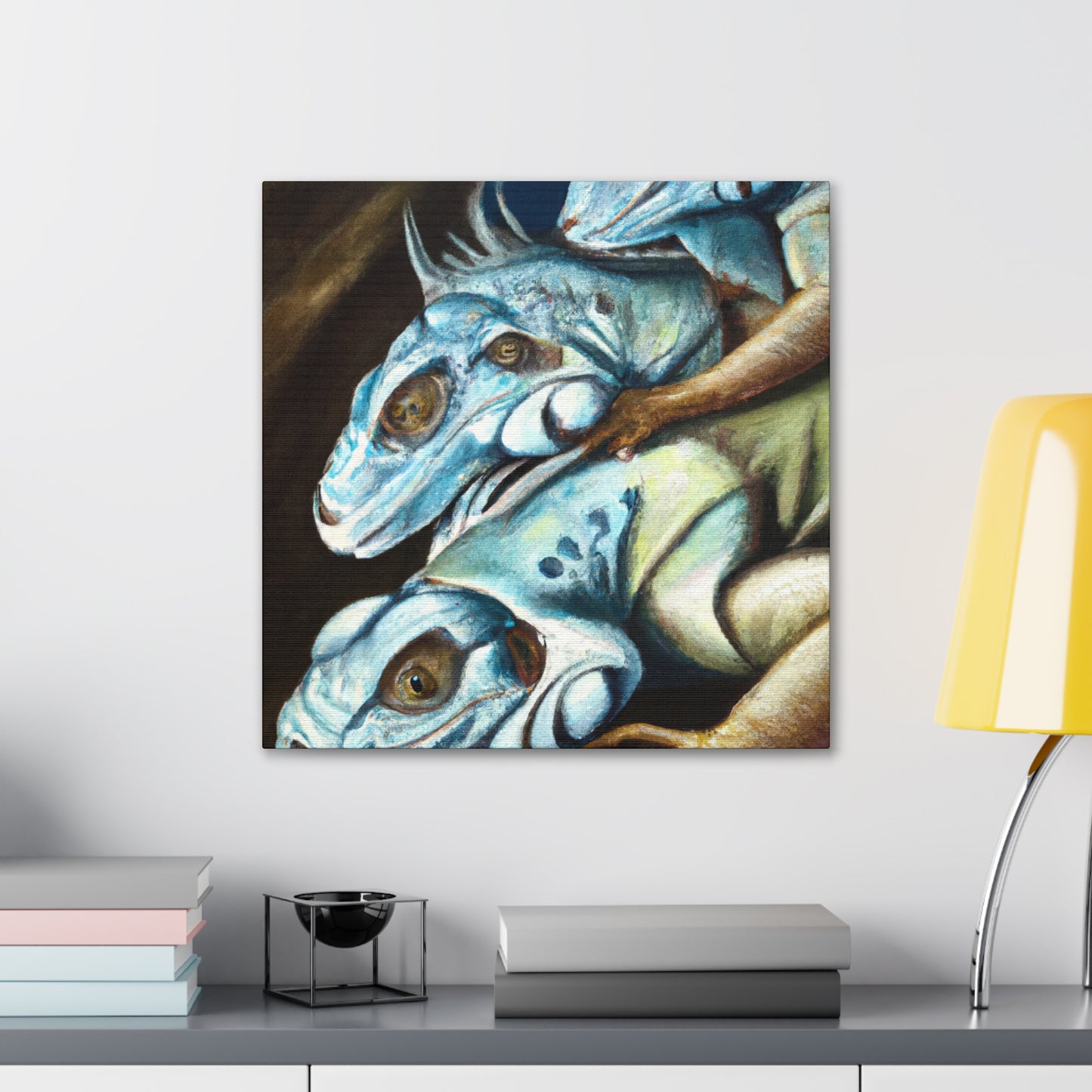 "Iguanas in Surrealism" - Canvas