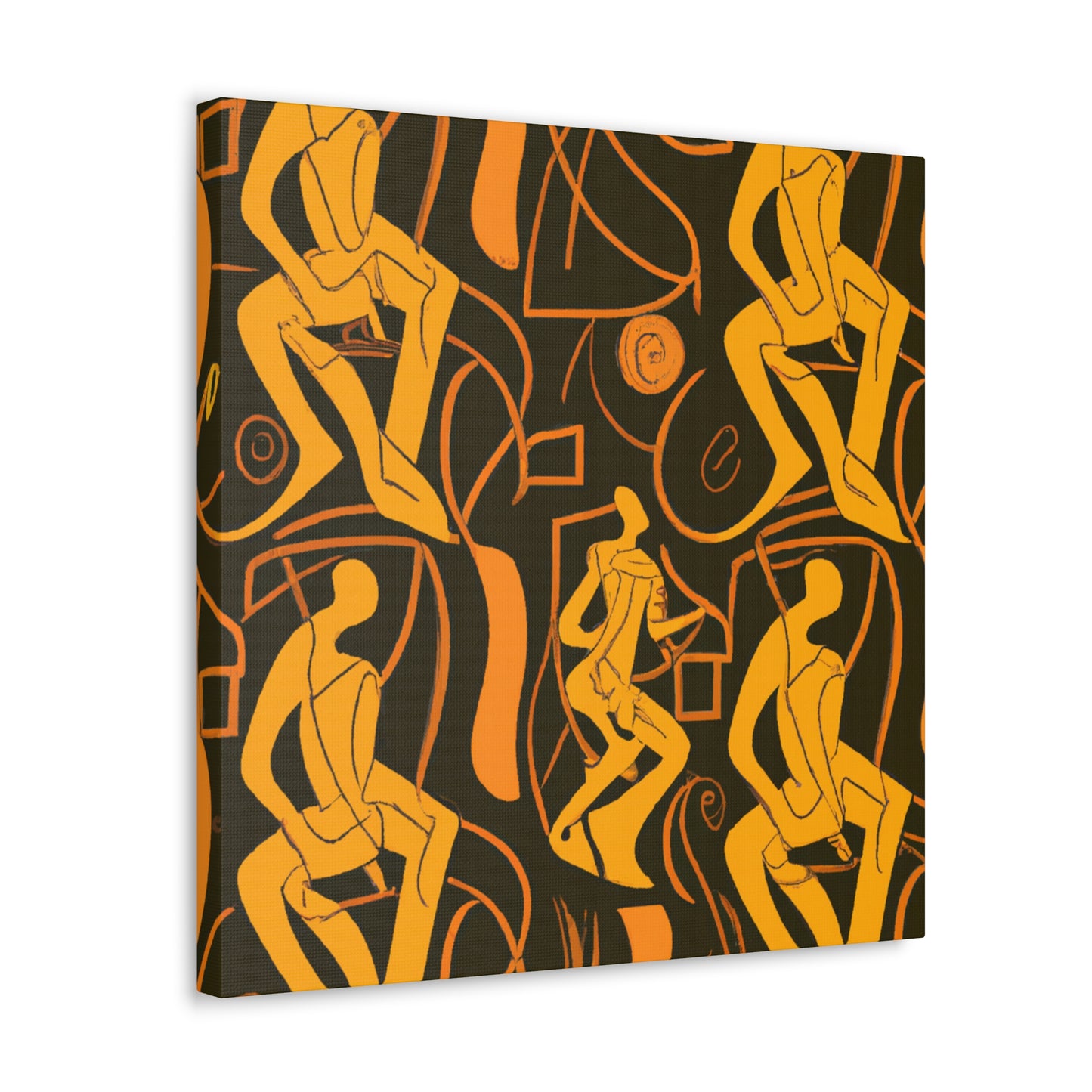 Basketball in Art Deco - Canvas