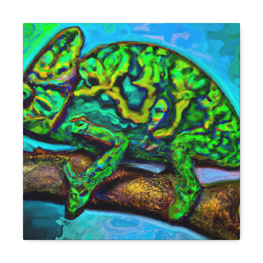 "Veiled Chameleon Reflection" - Canvas