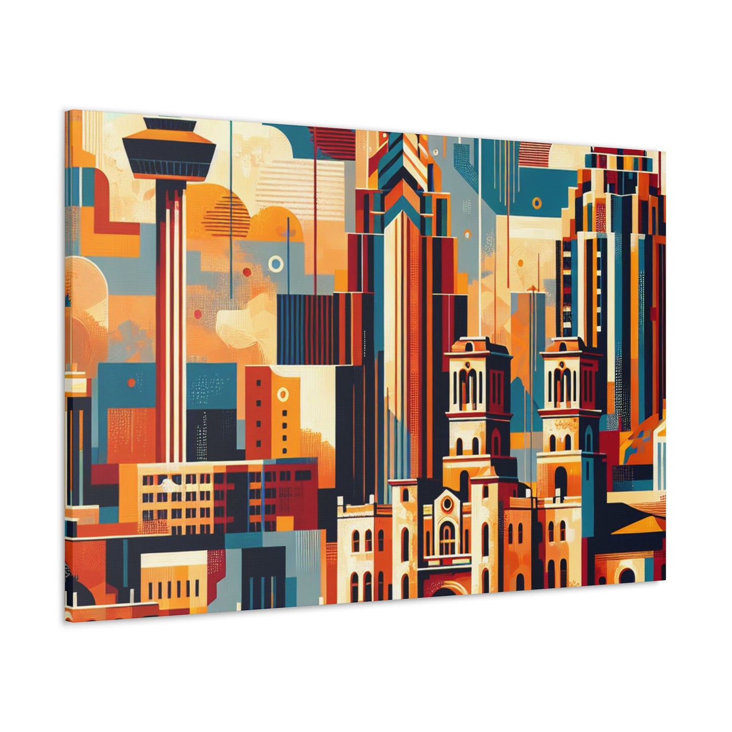 "Vibrant City Rhythms" - Canvas