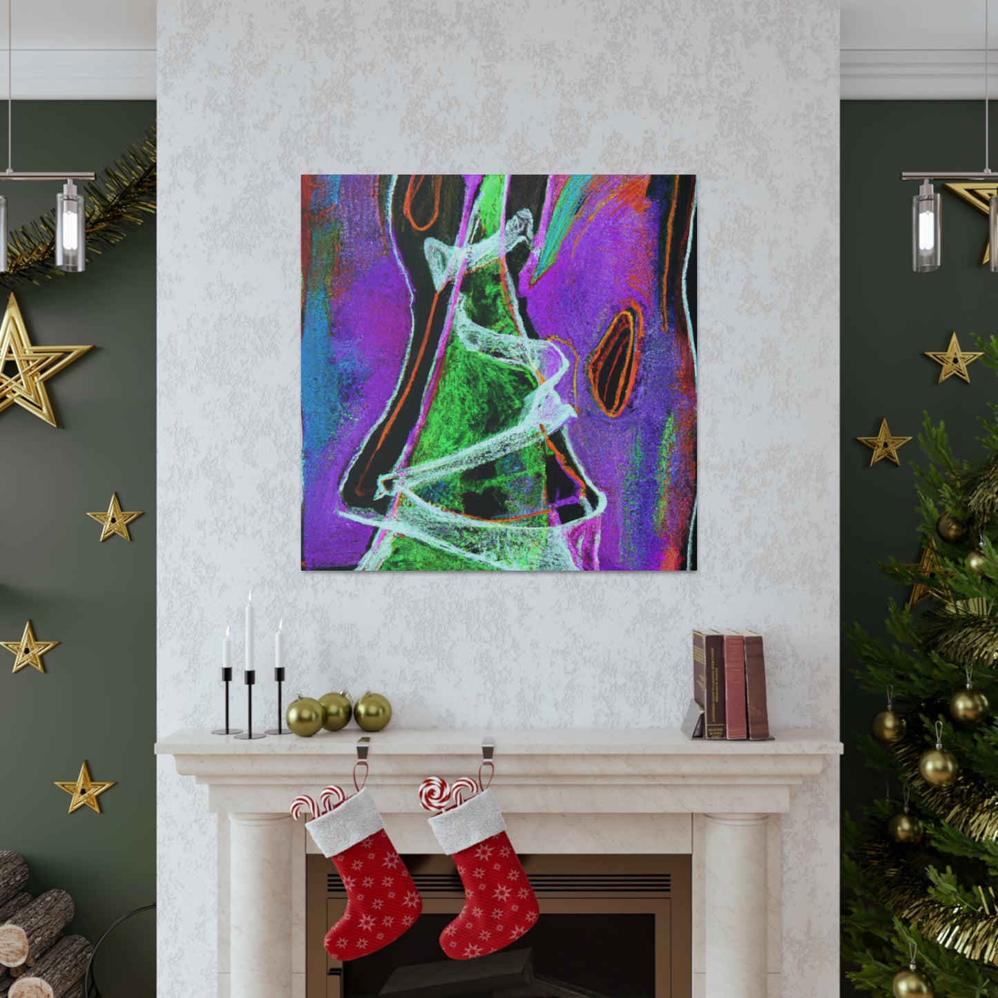 "Surreal Christmas Treefest" - Canvas