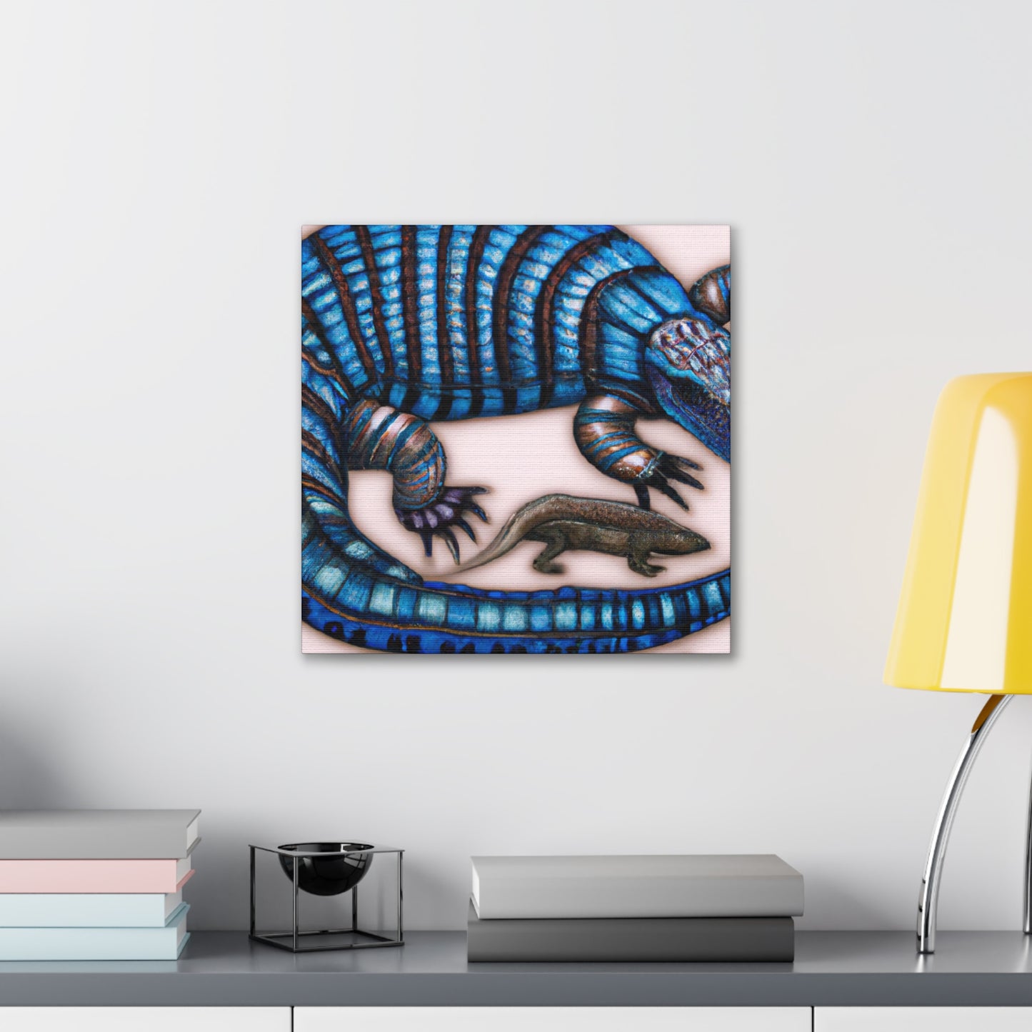 "Blue-tongued Skink Rendering" - Canvas