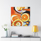 Orange Explosion Impression - Canvas