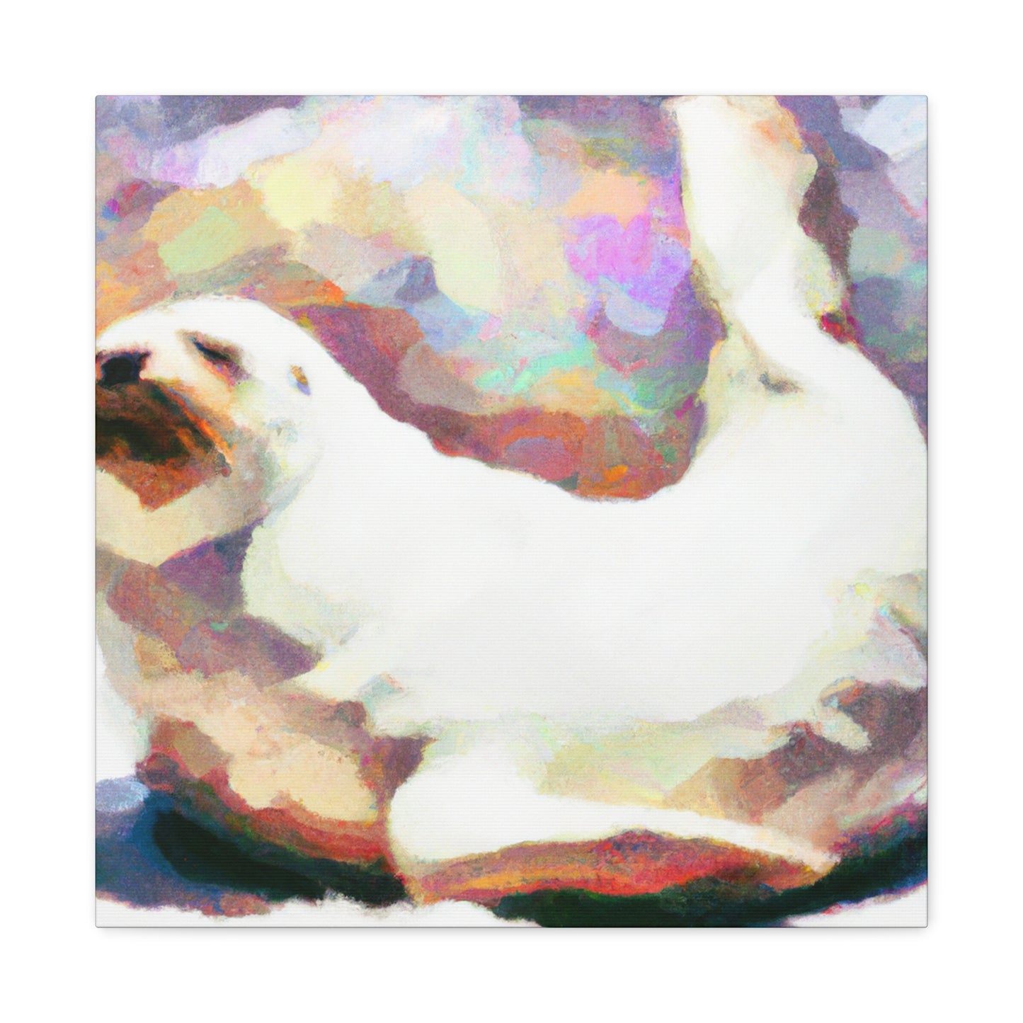 "Harp Seal Expressionism" - Canvas