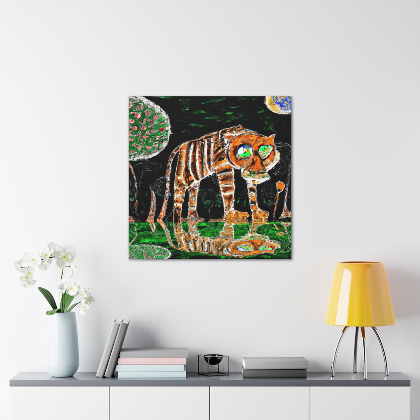 "Tiger on a Star" - Canvas