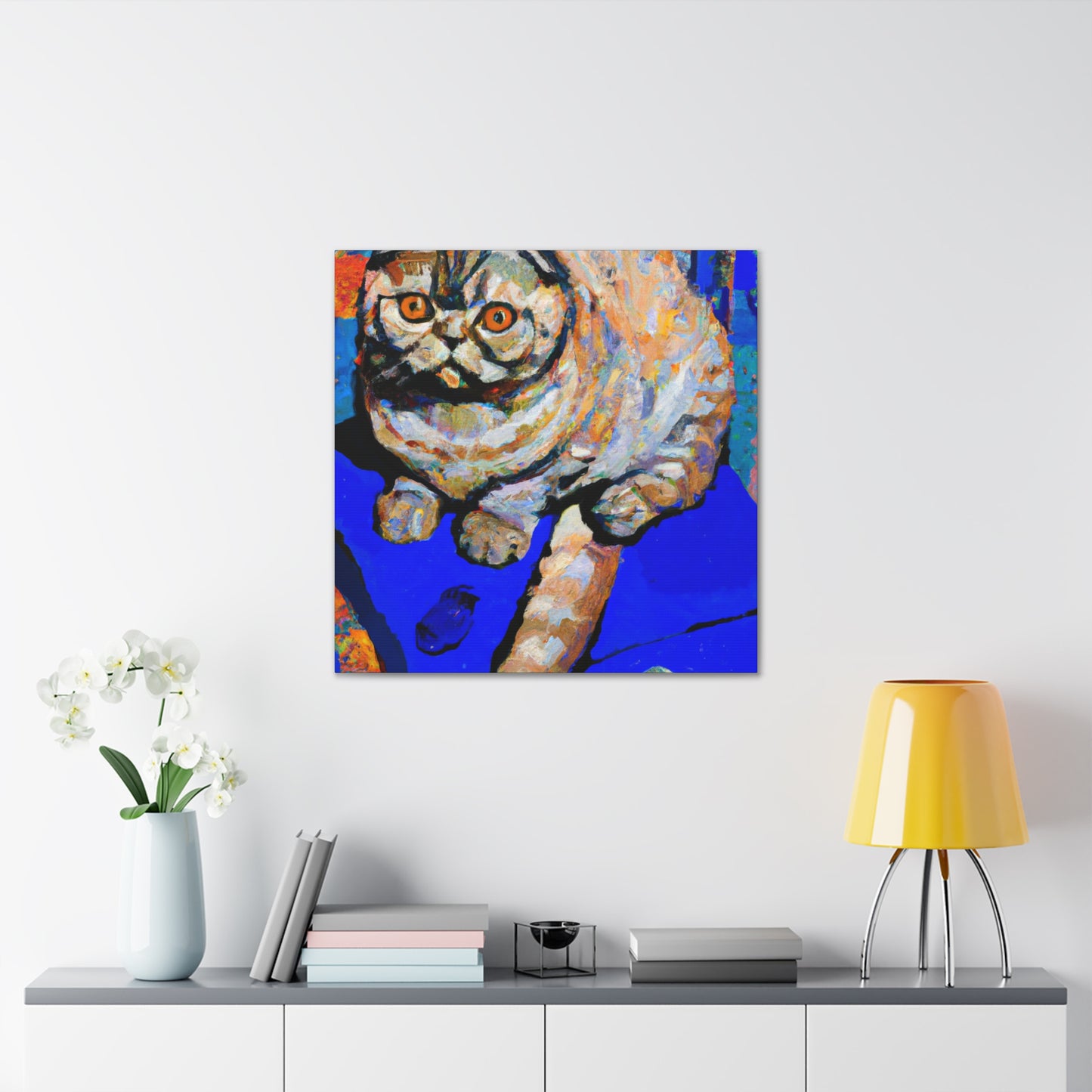 Folded Feline Sublime - Canvas