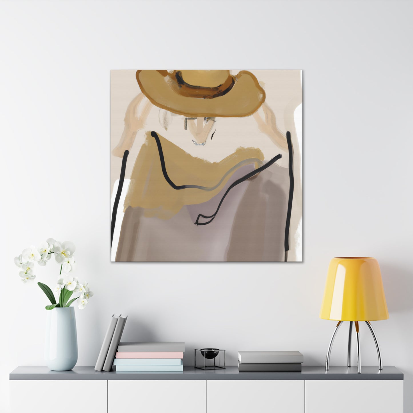 Cowboy Hat Reflection - Canvas