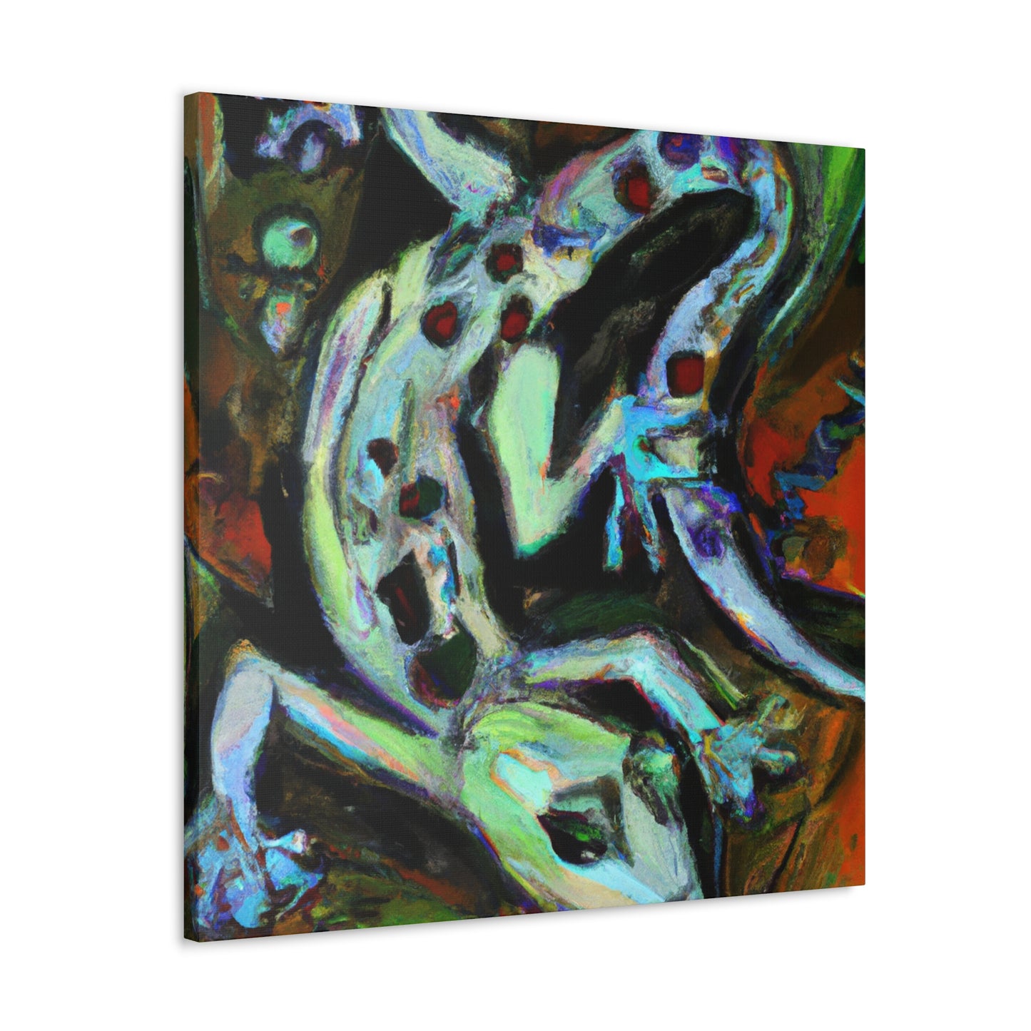 Lizard at Twilight. - Canvas