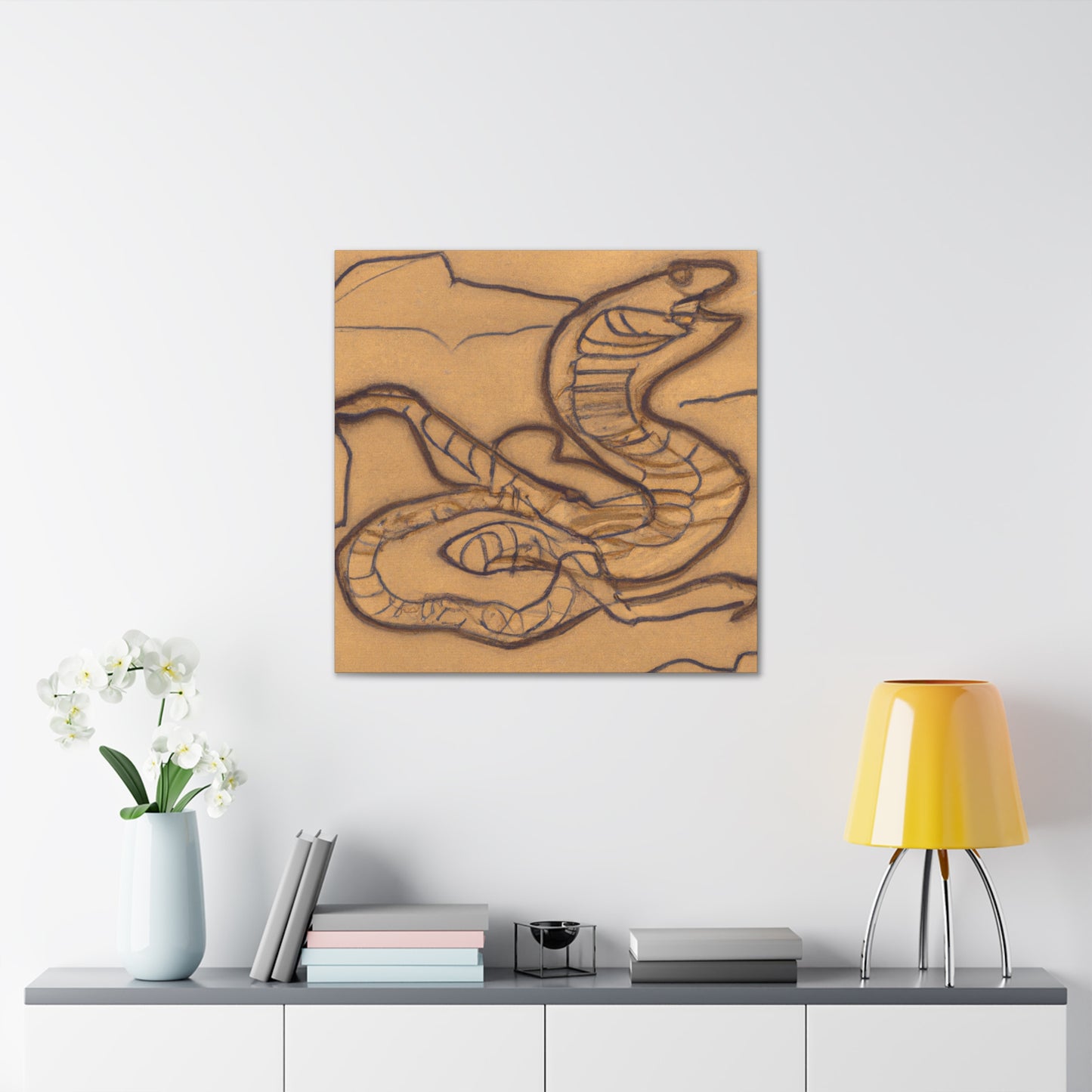 "The Rattlesnake Deco" - Canvas