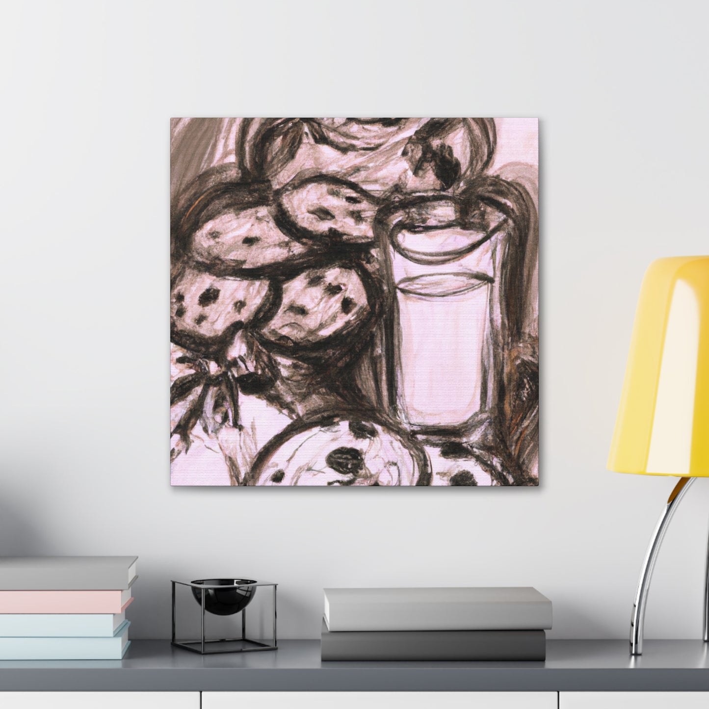 "Milk and Cookie Delights" - Canvas