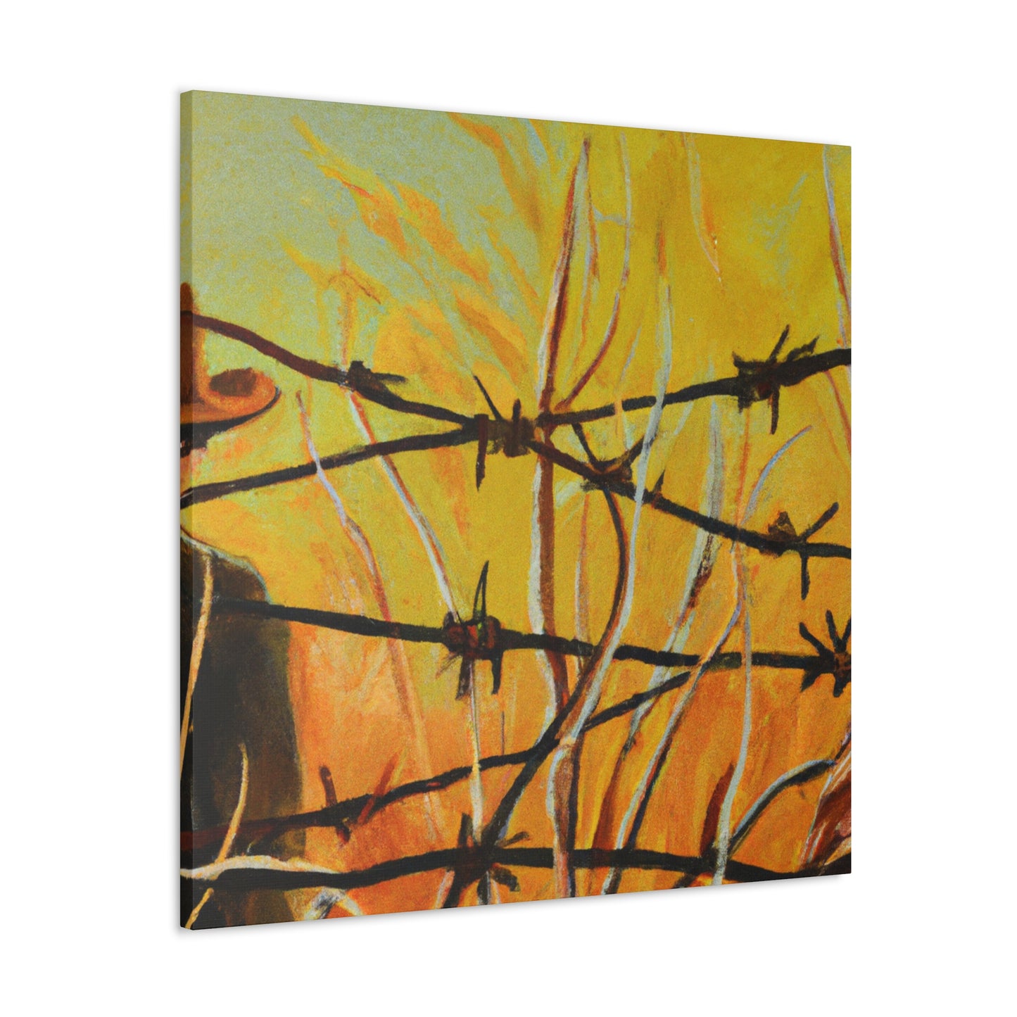 Barbed Wire Mirage - Canvas