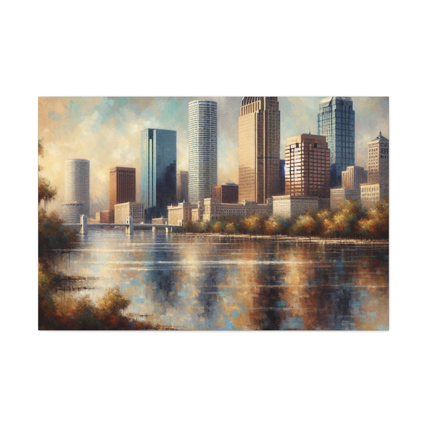 "Sunlit Serenity of Tampa" - Canvas