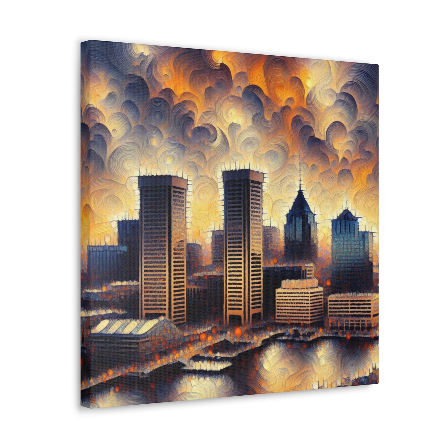 "Baltimore Abstracted Horizons" - Canvas