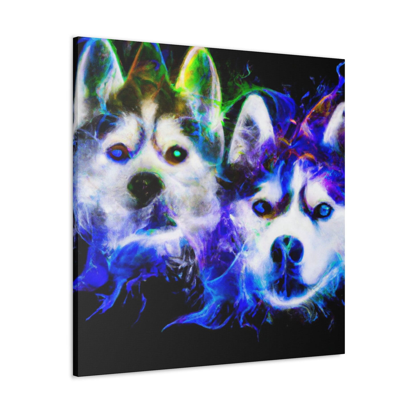 "Siberian Husky Dreamscape" - Canvas