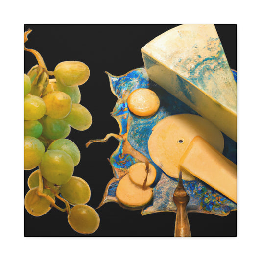 Grapes and Cheese Delight - Canvas