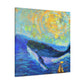 Whale in Impressionism - Canvas