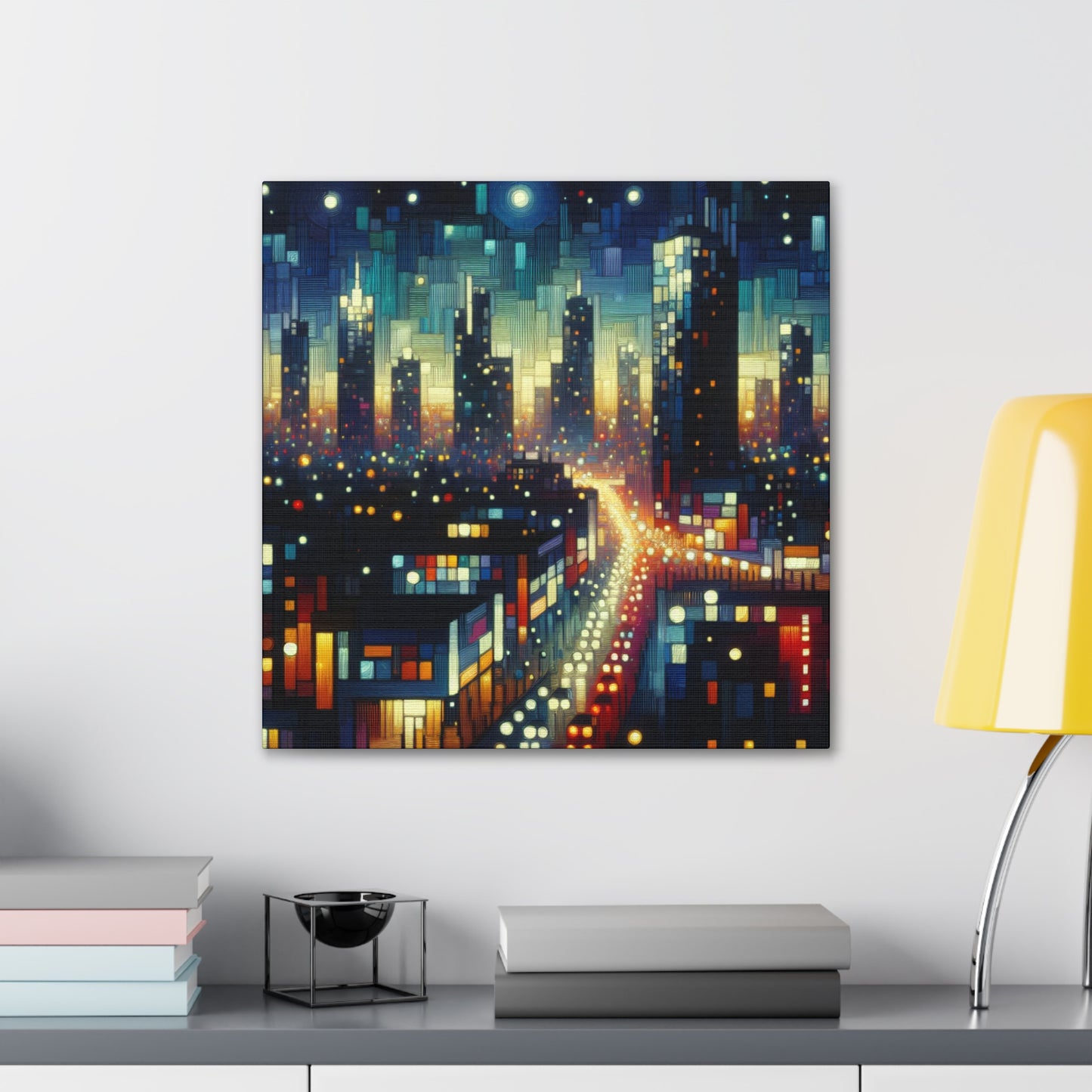 "Nightscape Luminescence" - Canvas