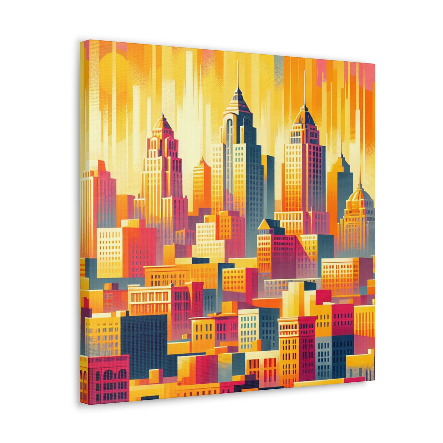 "Vibrant Midwest Mecca" - Canvas