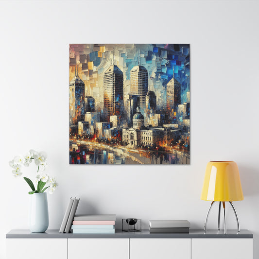 "Urban Symphony in Motion" - Canvas