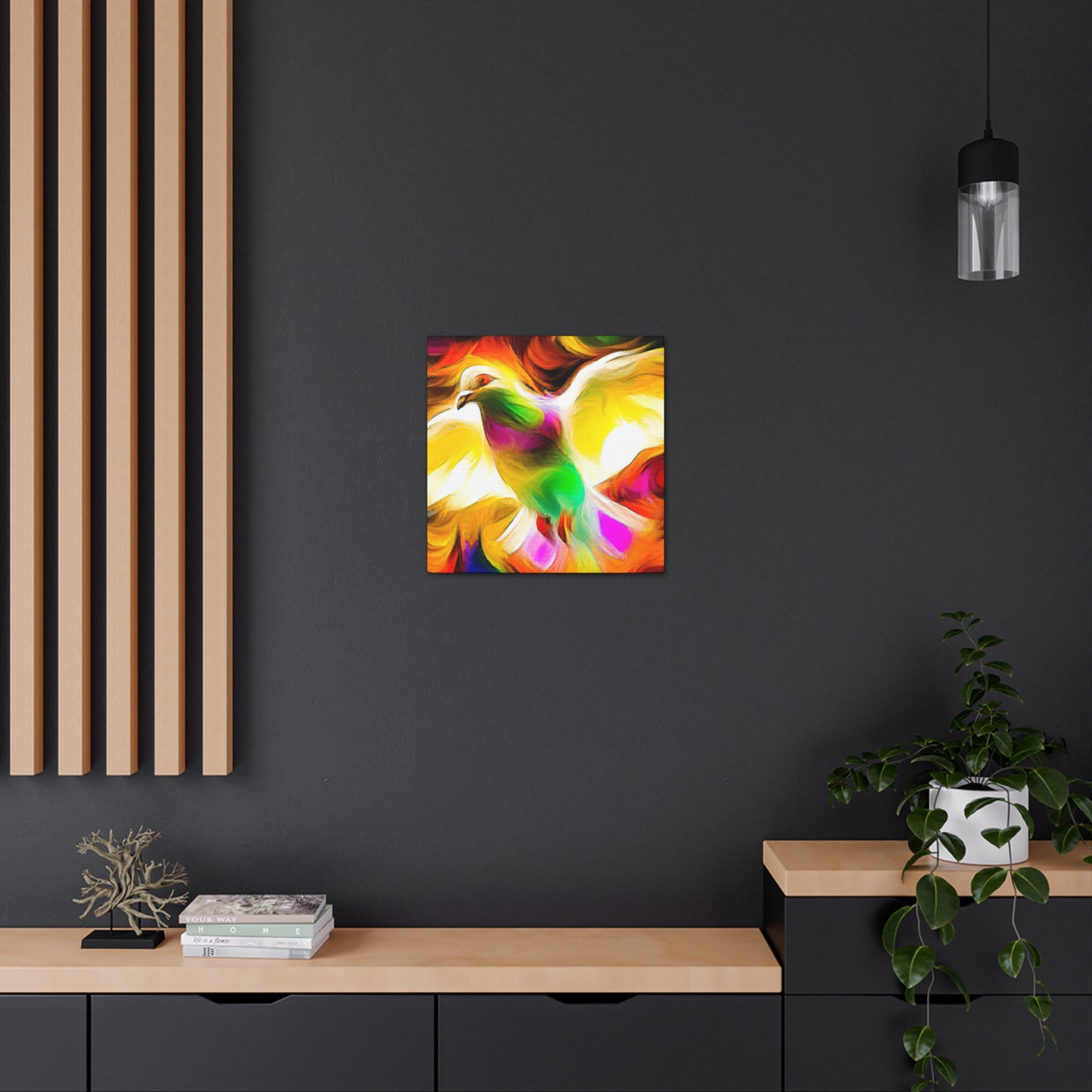 "Pigeon Soaring High" - Canvas