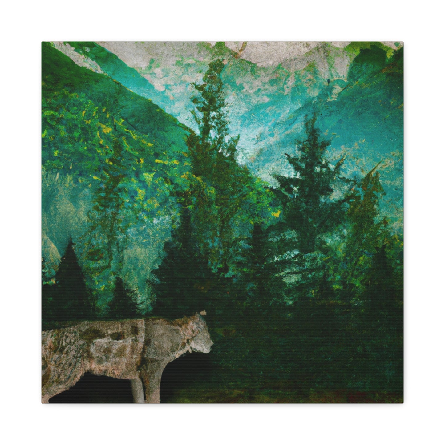 "Cougar in Nature's Realm" - Canvas