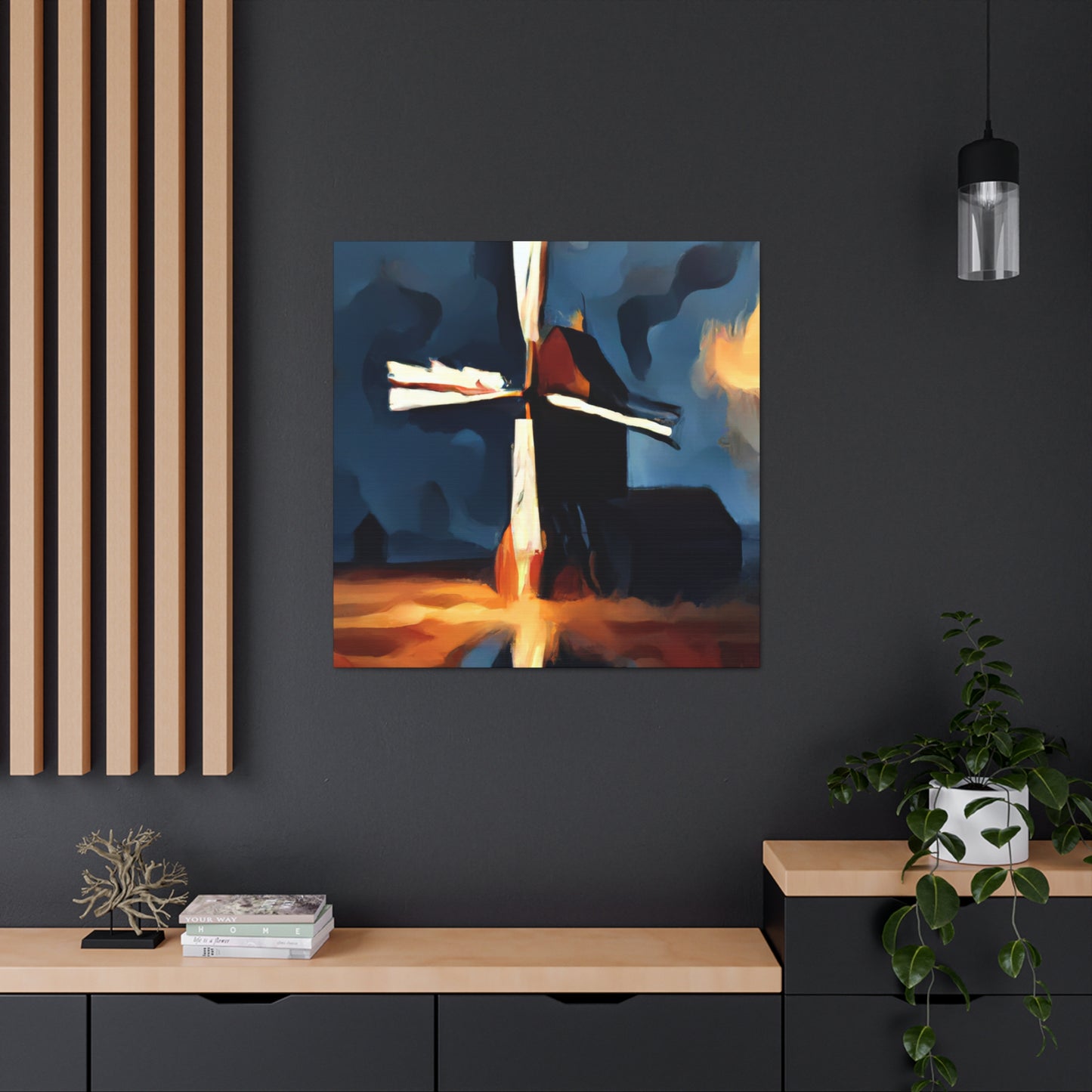 Windmill in Turbulence - Canvas