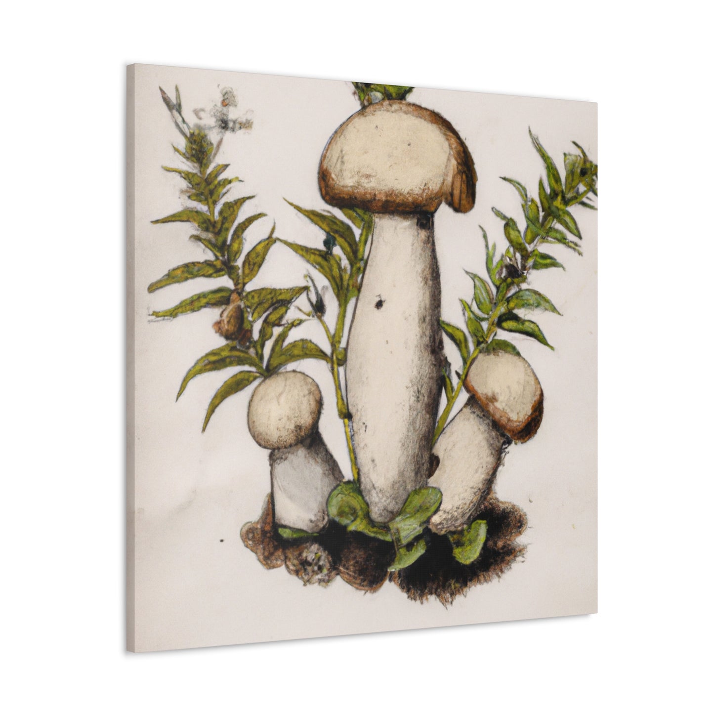 Majestic Porcini Feast - Canvas