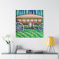 "Hay Wagon in Bloom" - Canvas