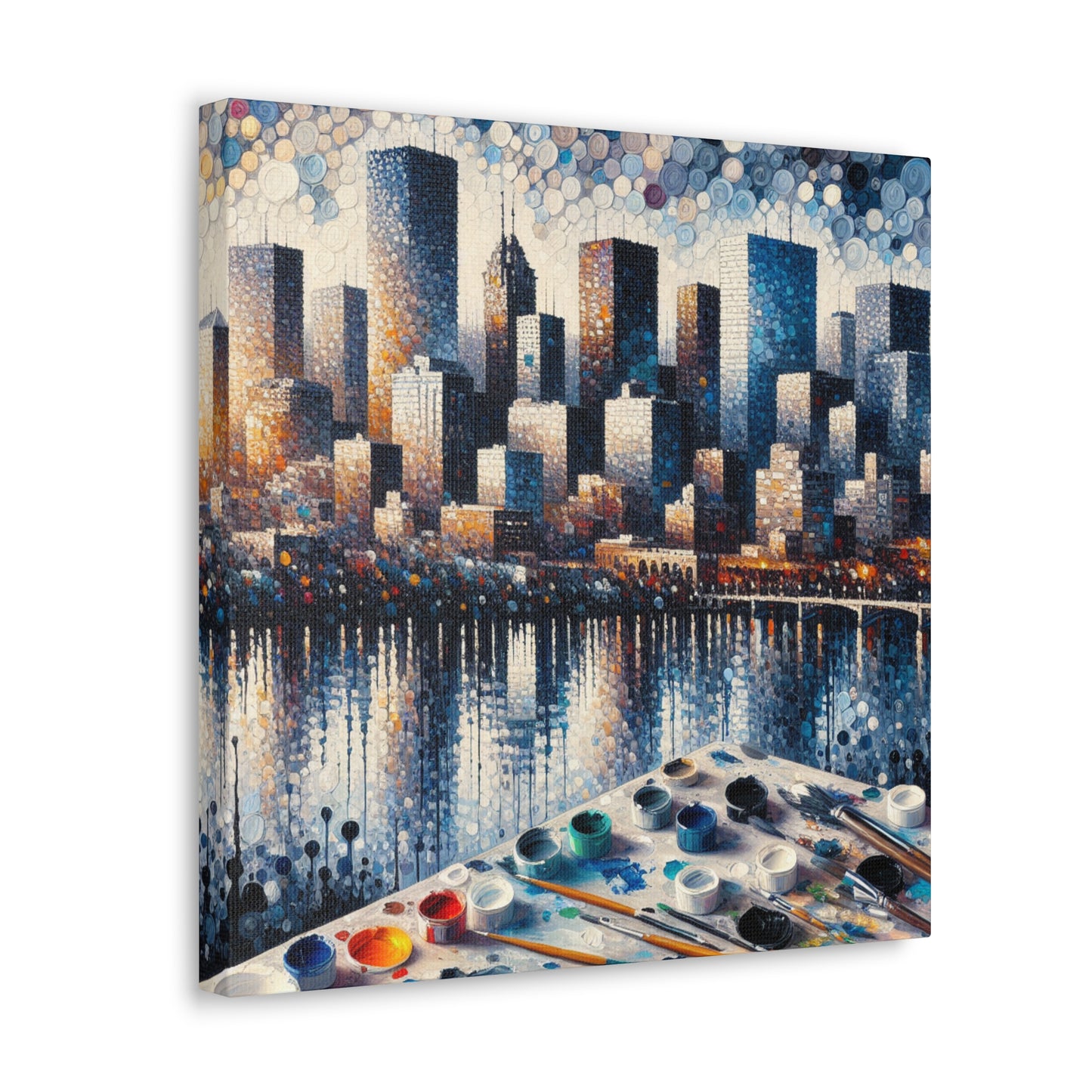 "Dotted Denver Dreamscape" - Canvas