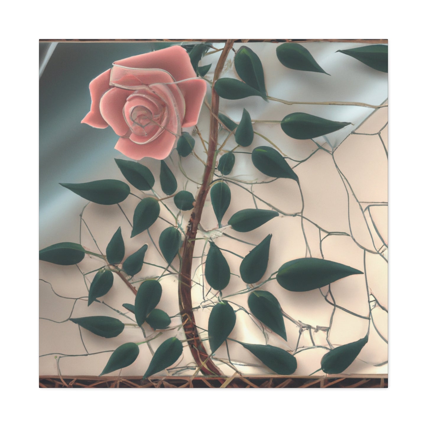 Rose in Reflection Inspires - Canvas