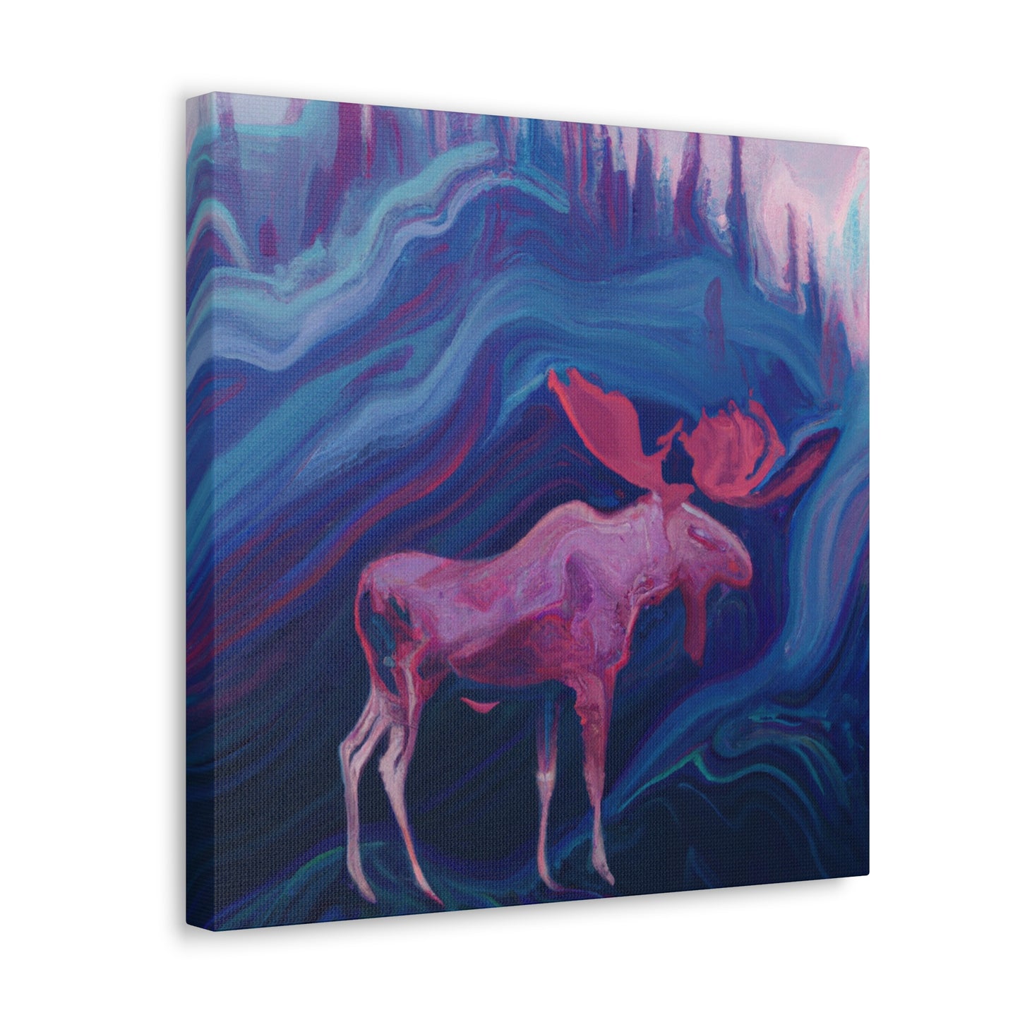 Moose in Art Deco - Canvas