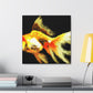 "Golden Fishes Abound" - Canvas