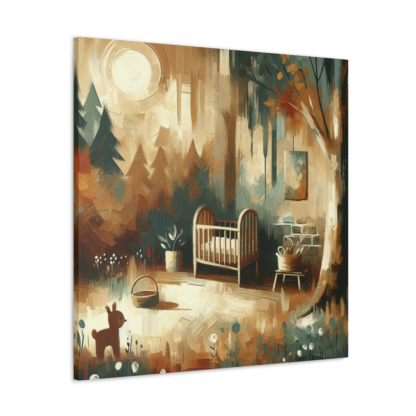 Whispering Woodland Abstraction - Canvas