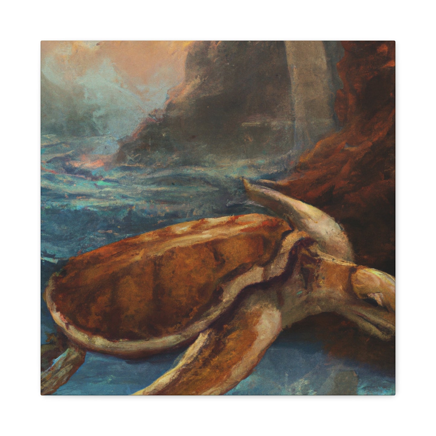 Turtle of the Sea - Canvas