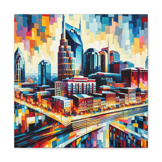 "Vibrant Nashville Melodies" - Canvas