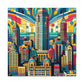 "Urban Splendor: Roaring Indianapolis" - Canvas