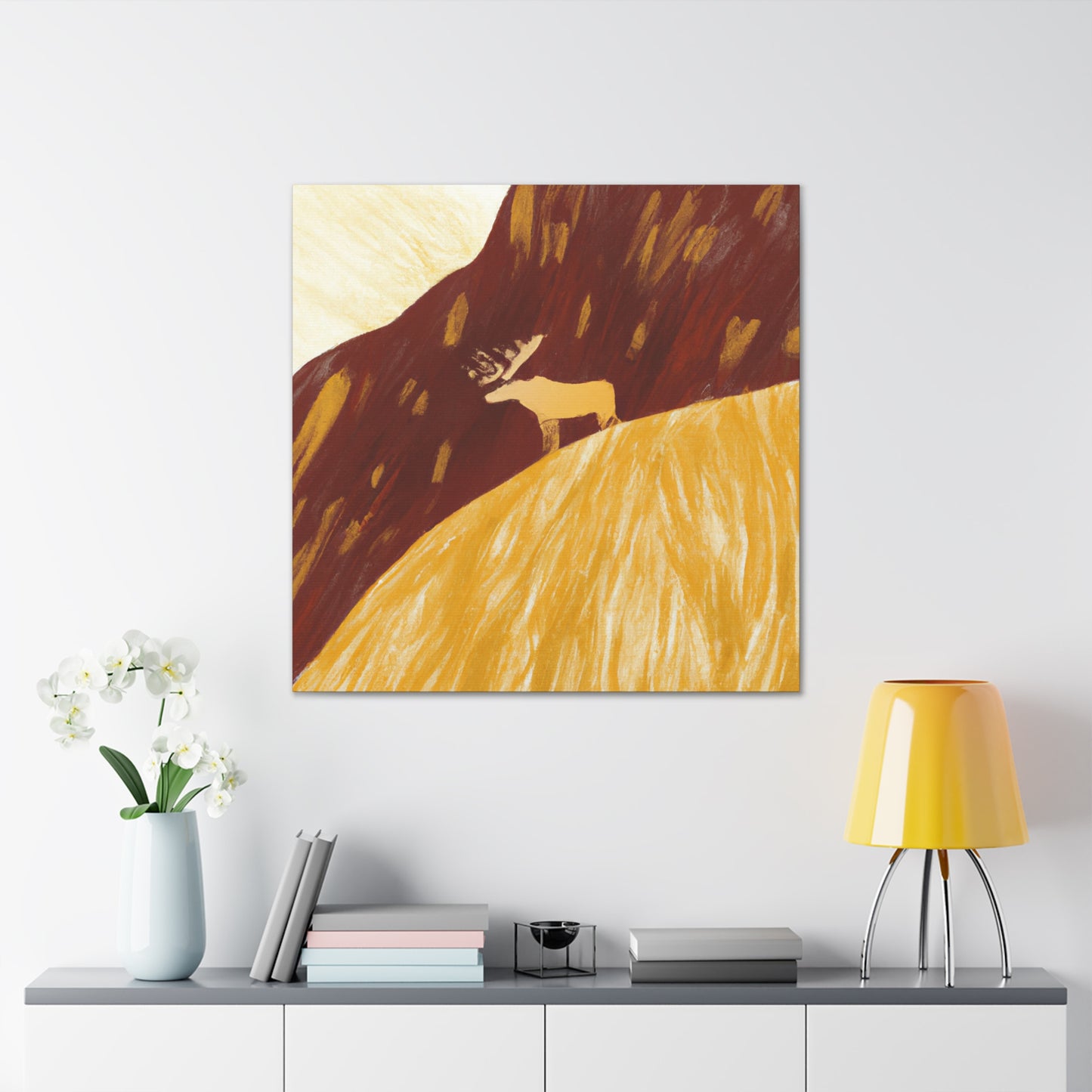 "Moose in Monochrome" - Canvas