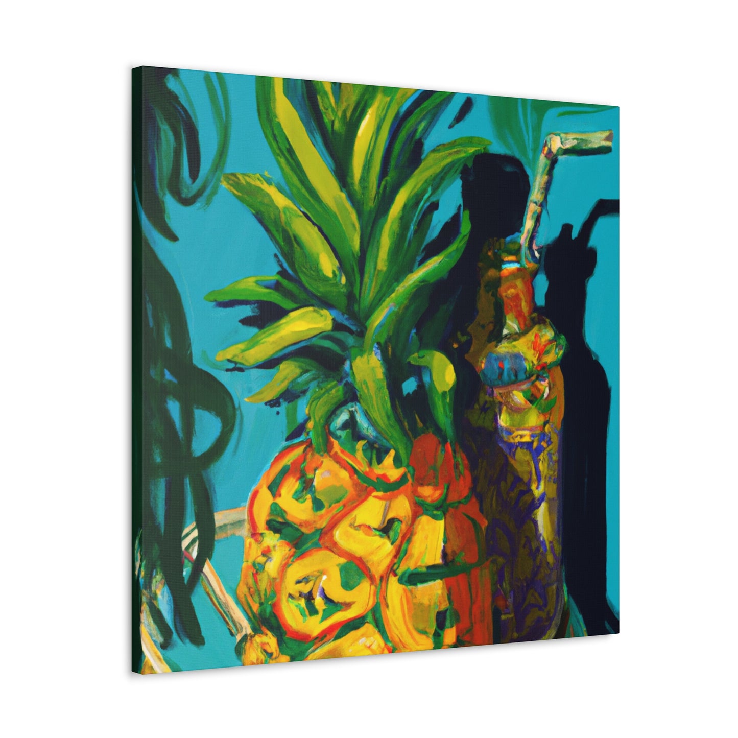 Pineapple in Neoclassicism - Canvas