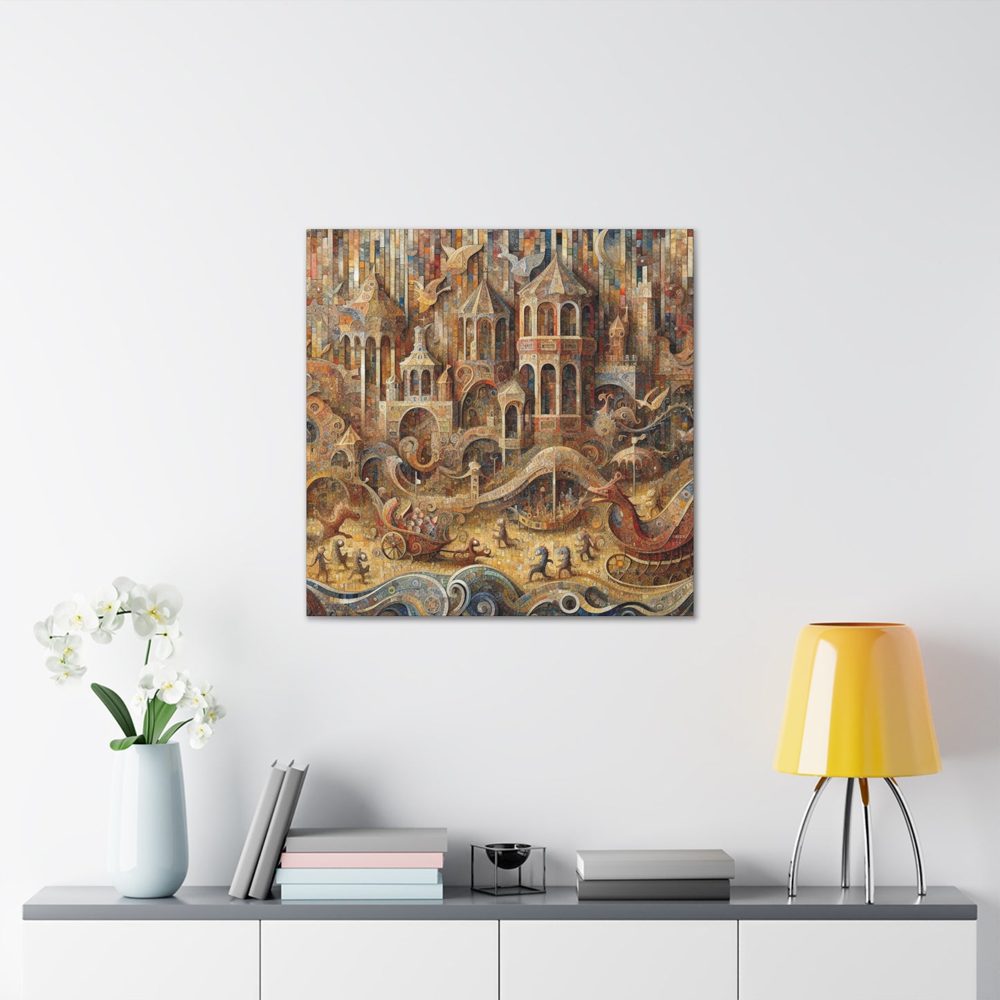 Whimsical Fire Breathers - Canvas