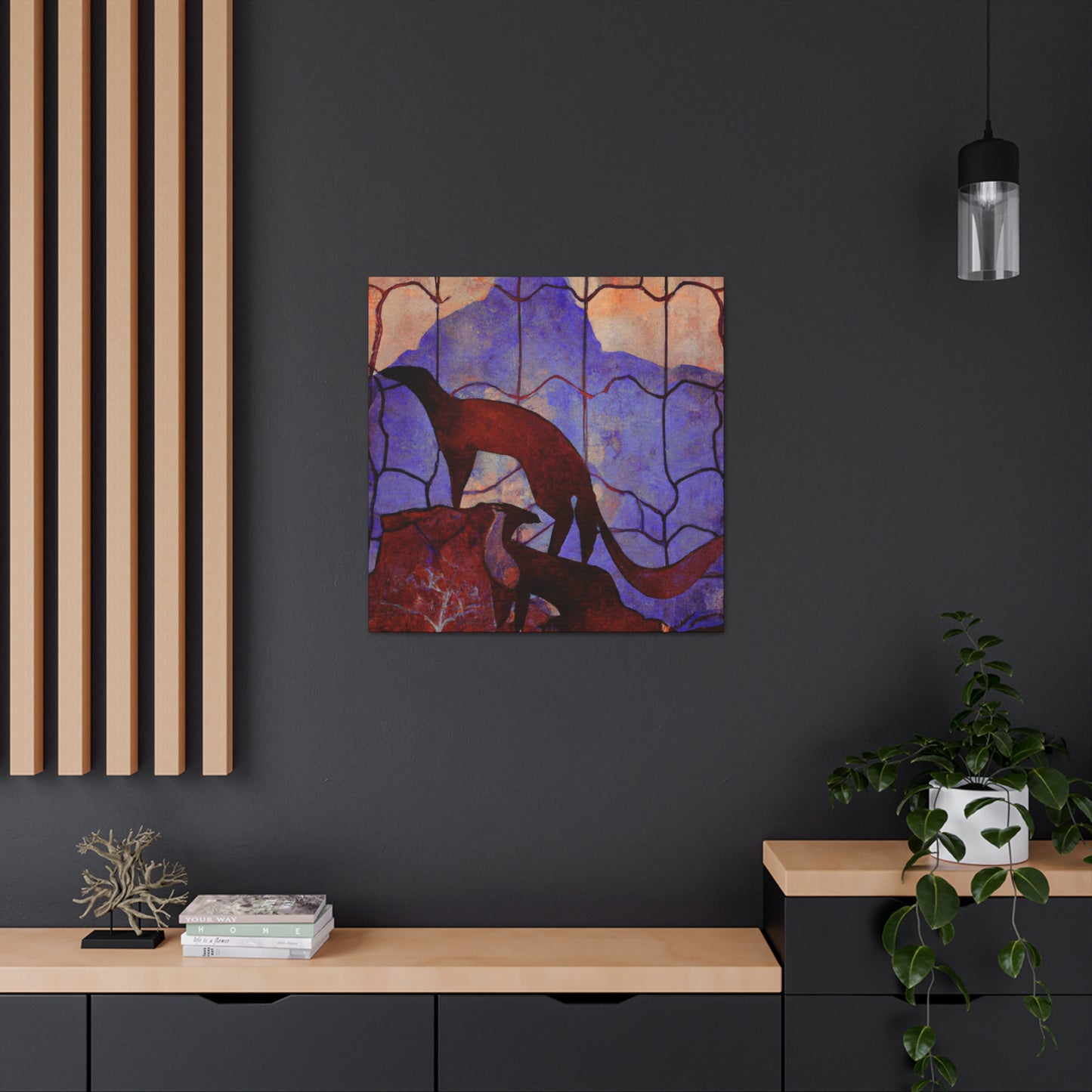 Marten in the Moonlight - Canvas