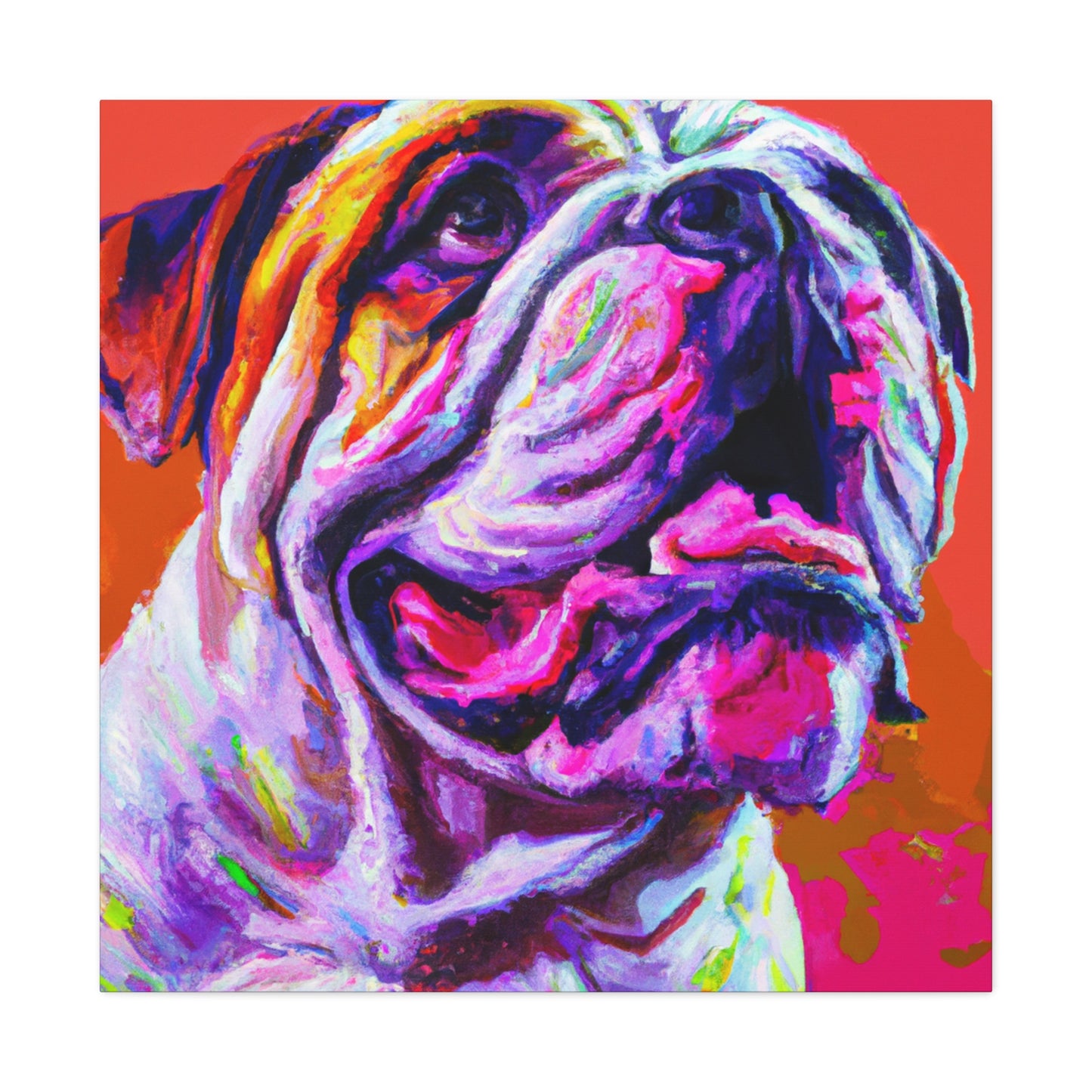 American Bulldog Portrait - Canvas