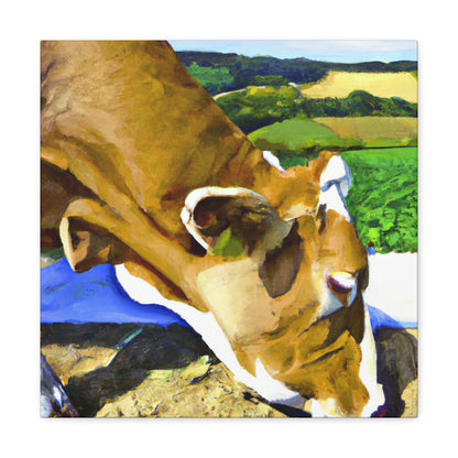 "Jersey Cow in Perspective" - Canvas